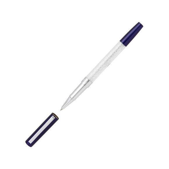 Swarovski $65 Crystal Stardust Rollerball Pen Blue 5281116 NWT! - Picture 1 of 4